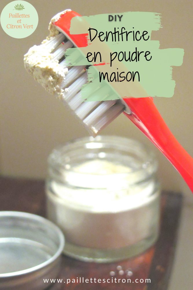 Dentifrice maison en poudre