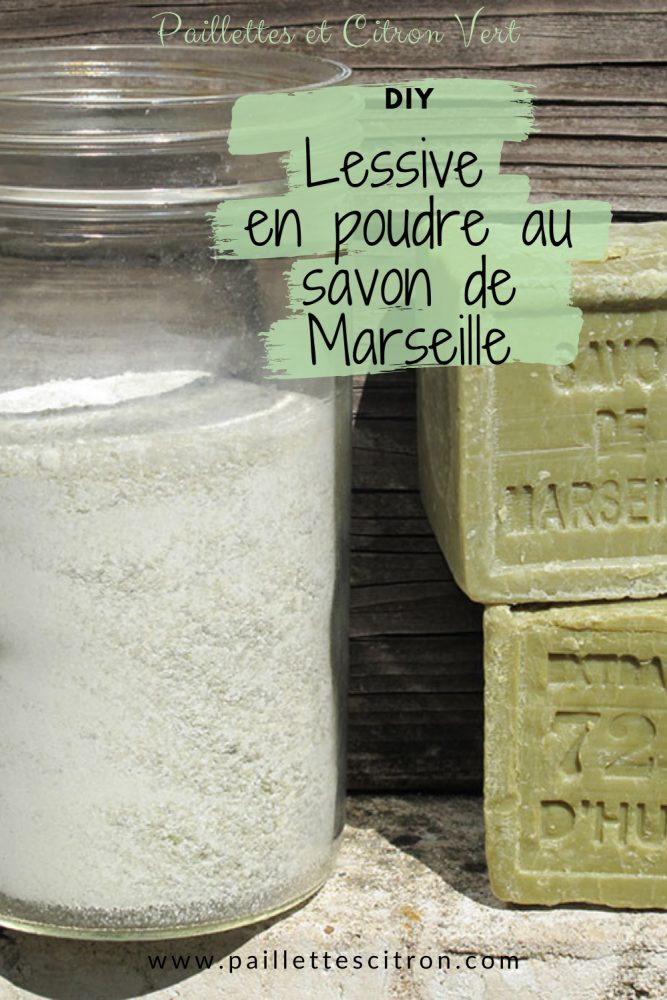 DIY Lessive en poudre au savon de Marseille