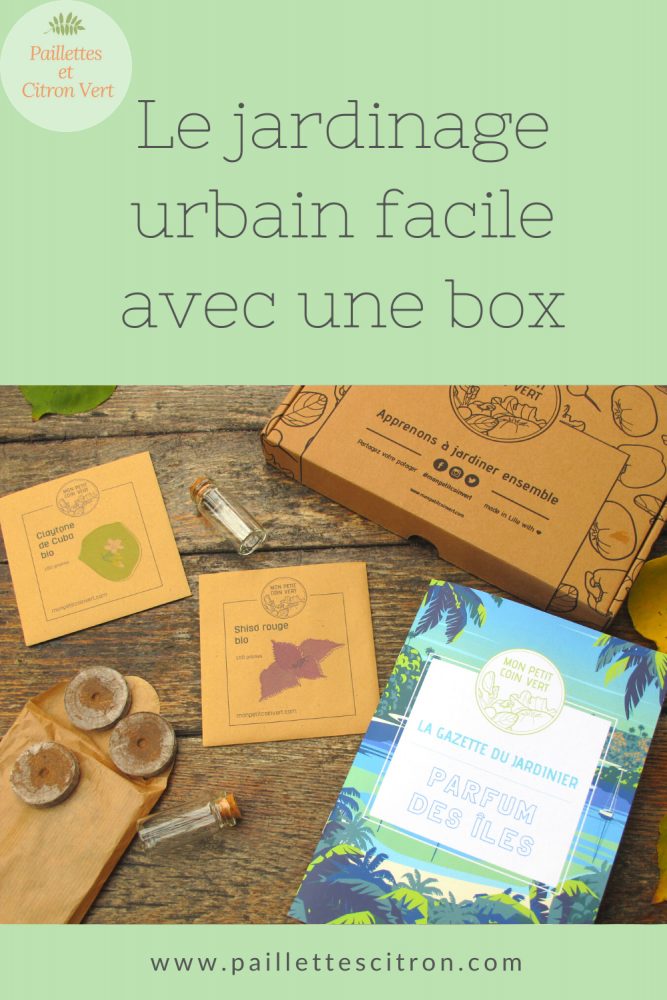 Jardinage urbain avec une box