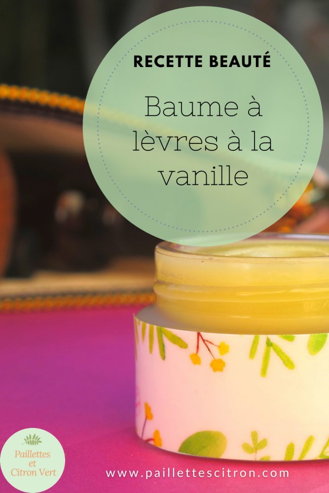 Baume à lèvres à la vanille