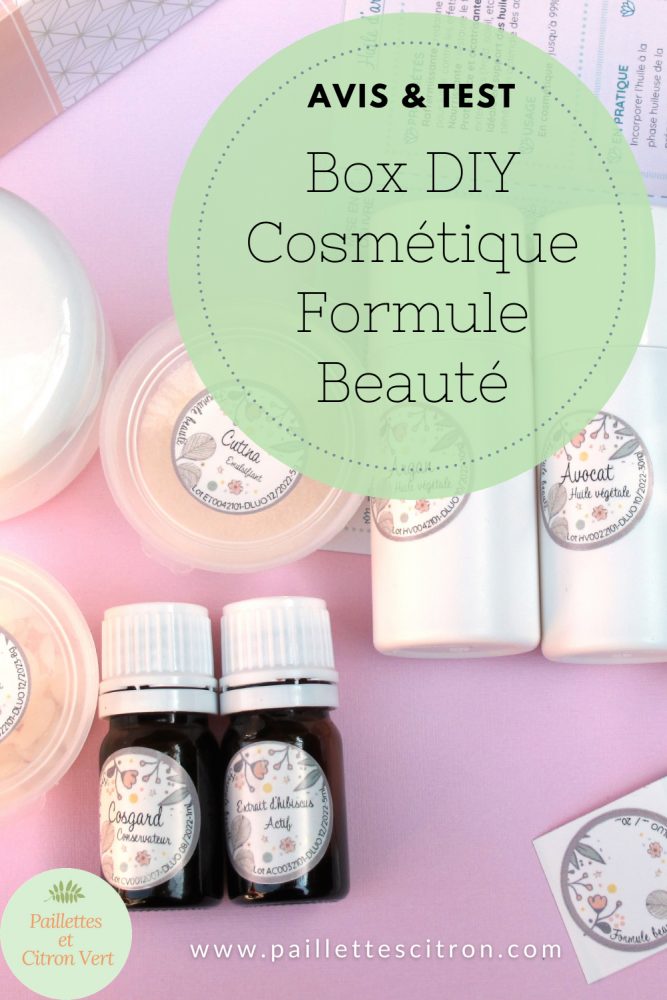 Box diy cosmétique