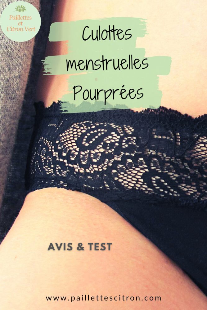 Culotte menstruelle Pourprées